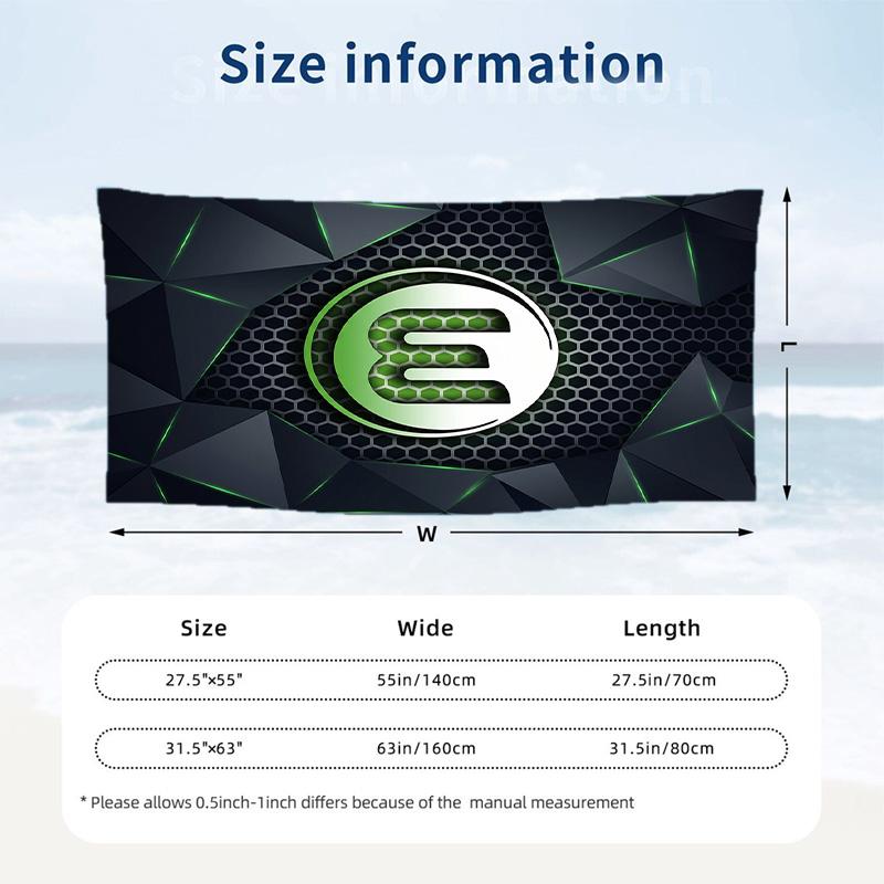 VfL Wolfsburg FC stampa Asciugamano da Spiaggia Quick Dry Microfibra Assorbente Portatile da Viaggio Asciugamano da Nuoto