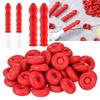 10Pcs Caulking Gun Nozzles Cap Red Caulk Saving Cap Caulk Sealer Saver Open Caulking Tube For Sealing And Preserving