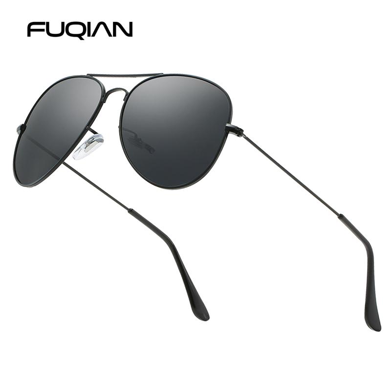Classic Pilot Men Sunglasses Vintage Metal Ray Sun Glasses Women Mirror Colors Driving Male Shades UV400