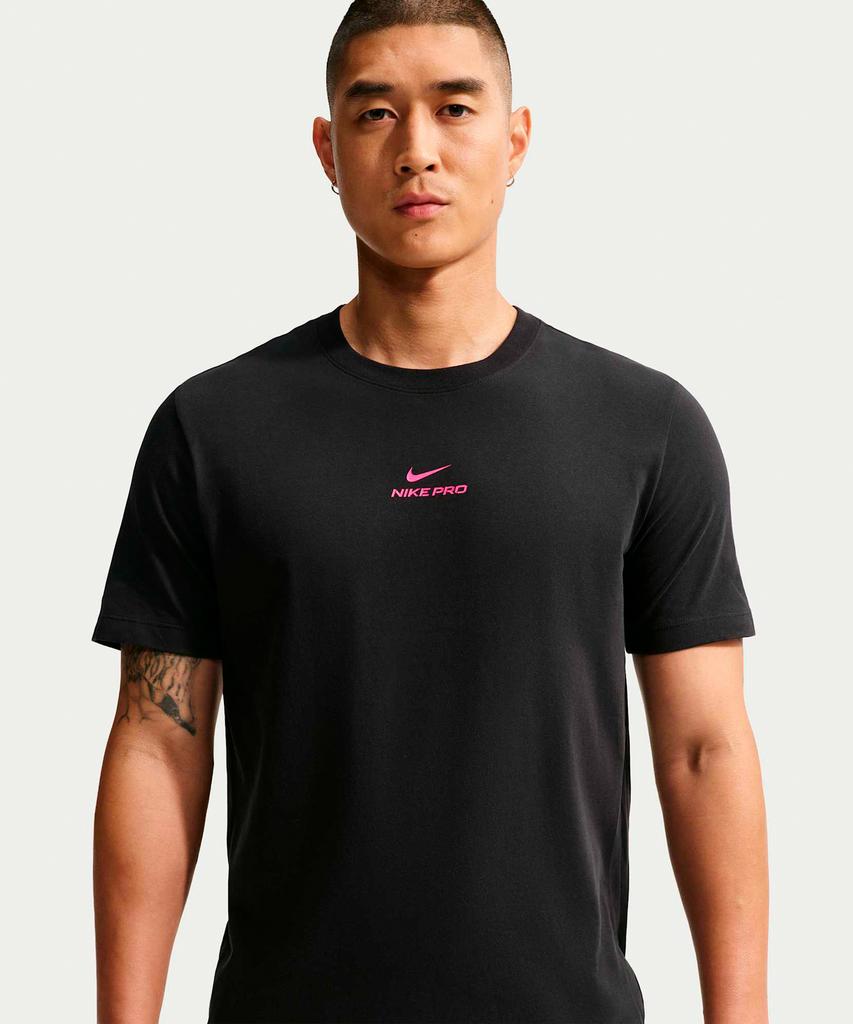 NIKE Pro Dri-Fit T-Shirt M - Black:Hyper Pink / Ih1948-011