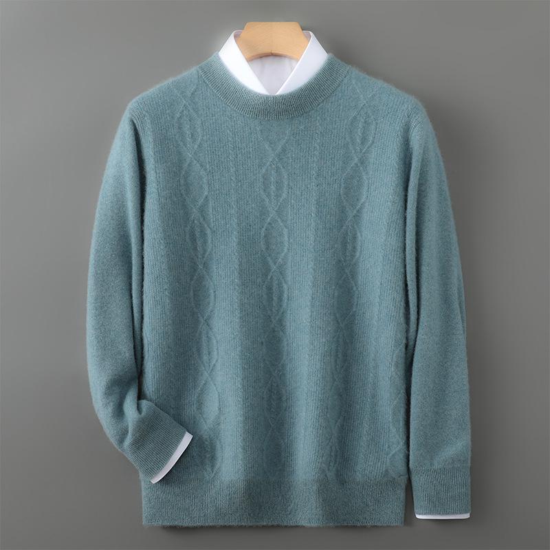 Men's Pure Wool Half-High Neck Pullover Sweater 2025 Autumn/Winter Collection