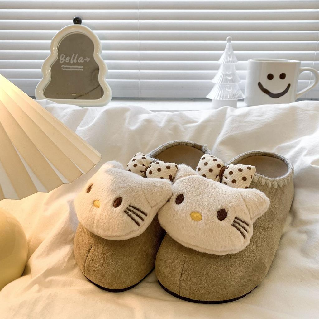Cat pedals k female it winter ty Birkenstocks platform bag head slippers female cute