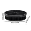 Oval Air Cleaner Easy to Clean Car Accessories for Improve Accelerating Ability Black