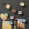 Small Kawaii Magnet Set 8Pcs Cartoon Animal Fridge Magnets, Cute Resin Magnetic Decorations for Refrigerator Whiteboard And Office Kitchen Decor