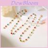 Heart Shaped Pendant Necklace With Colorful Water Drip Tassels For Couples