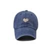 New leopard print small love cotton embroidered baseball cap washed old cap classic baseball cap