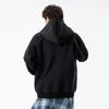 MEDE Men's Half-High Collar Button Hooded Sweatshirt