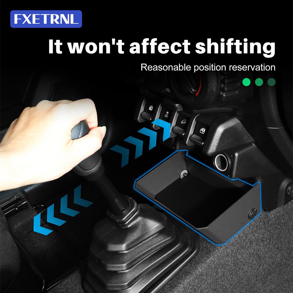 Center Console Storage Box Organizer Tray for Suzuki Jimny JB64 JB74 2019 2020 2021 2022 2023 2024 2025 2026 Manual Transmission