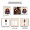 HOOLOOG Brown Bear Totem Cross-Stitch Puzzle: Decorative Wooden Educational Toy & Decompression Gift