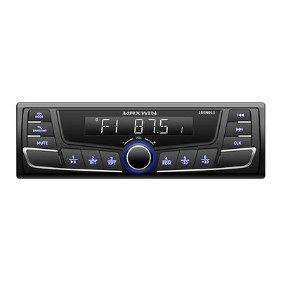 MAXWIN 1DIN Car Audio Media Player Stylish Radio Smartphone 1DIN011 [Factory-Looking Design] Bluetooth, In-Car AUX, USB, microSD, Tuner, FM/AM, Deck,