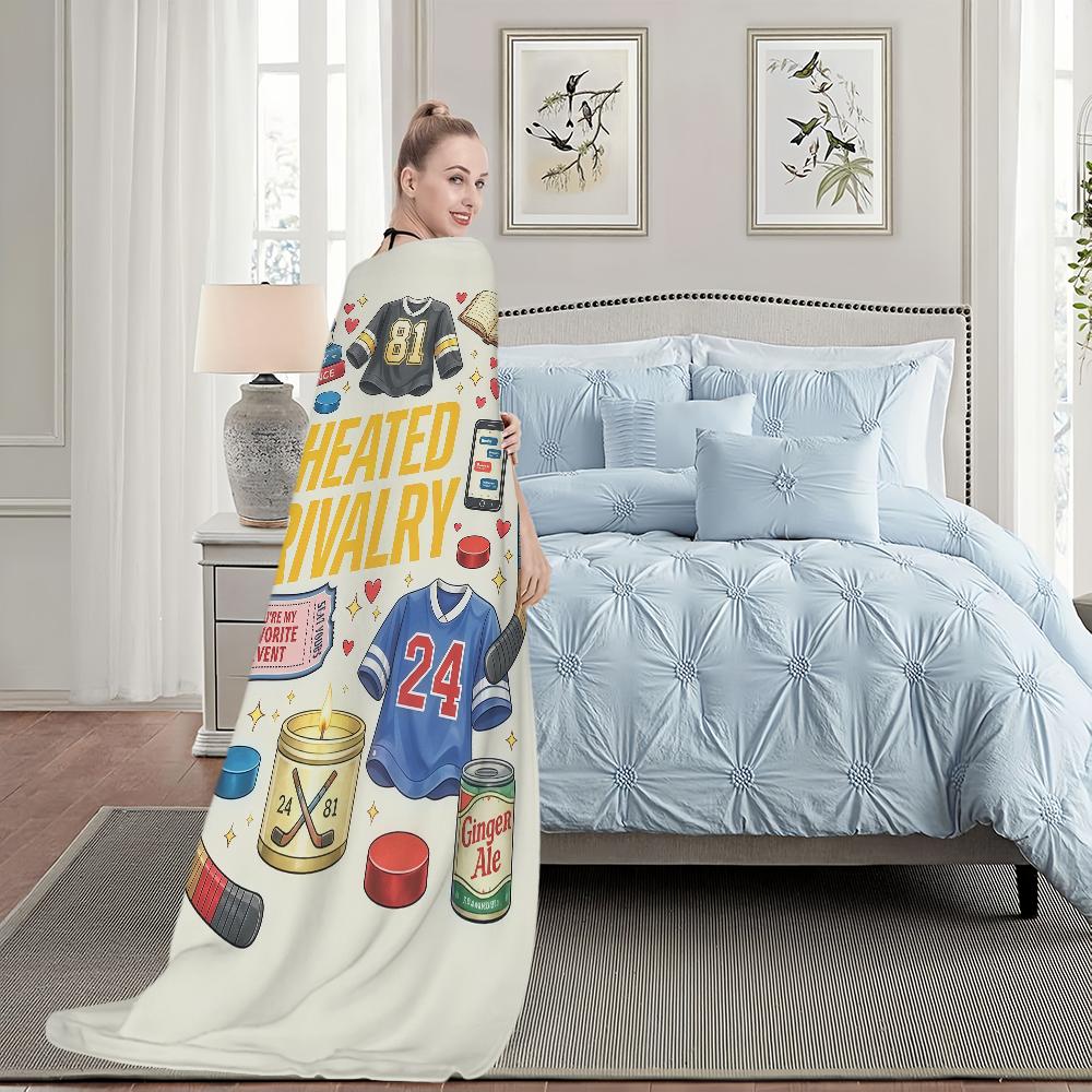 Heated Rivalry TV 81 24 Blanket For Soft Throw Blanket for Picnic Bed Sofa Home Bedroom Cozy Warm Comfortable