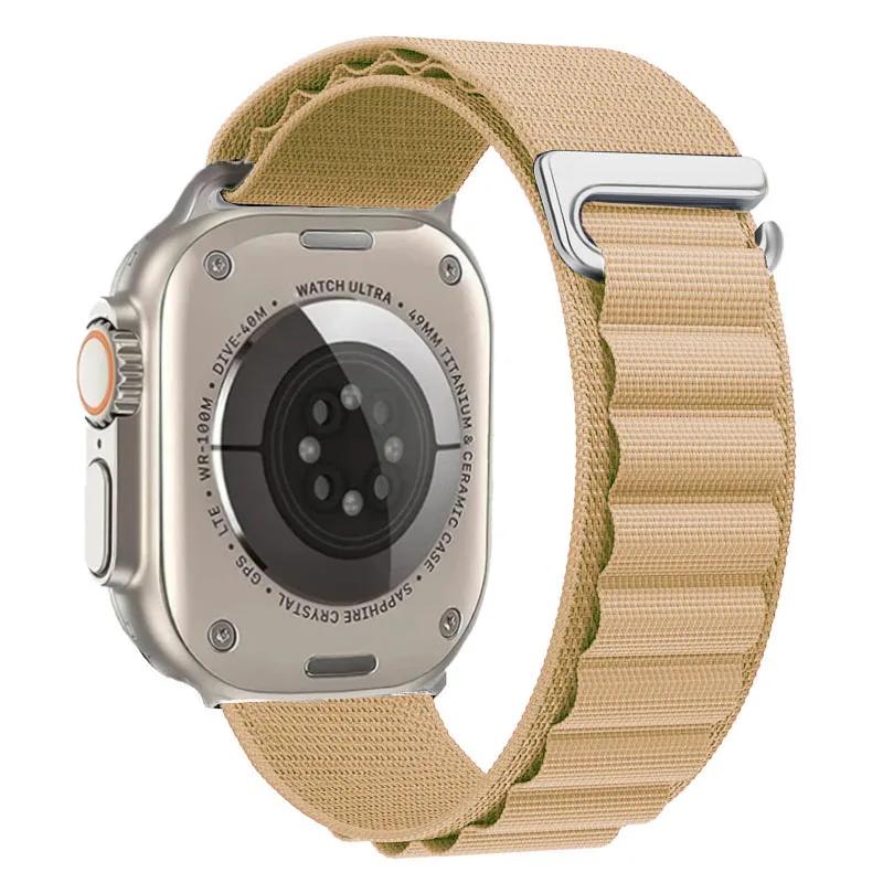 Alpine Loop Strap For Apple Watch Ultra 3 Band 49mm 11 10 9 8 7 46mm 42mm 45mm 41mm Nylon Sport Bracelet iWatch 6 5 SE 44mm Belt