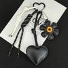 Faux Leather Floral Mini Backpack Hanging Handbag Pendant Bag Pendant Bags Accessories CLE