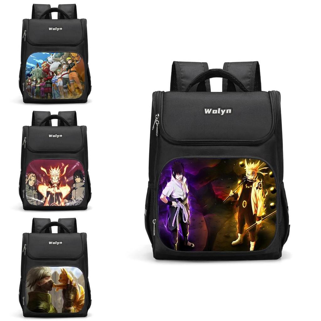 Large Capacity Naruto Sasuke Backpack For Boys And Girls 3d Double Layer