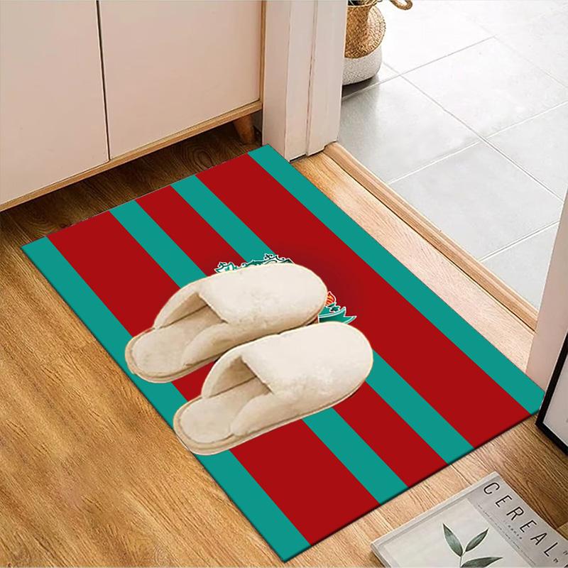 Liverpool Fc Crest Rug Game Carpet, Floor Mat for Bedroom Living Room Entryway Rug, Home Decor Idea Gift for Christmas Birthday