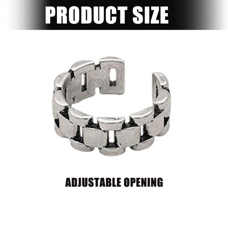 Women Fashion Ring Open Twisted Copper Adjustable Finger Accessory For Parties Geometric Party Jewelry
