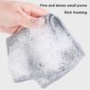 20/5Pcs Thickened Steel Wire Cleaning Cloth Non-Scratch Double-layer Iron Microfiber Mesh Dishrag Washing Pot Rags Kitchen Towel