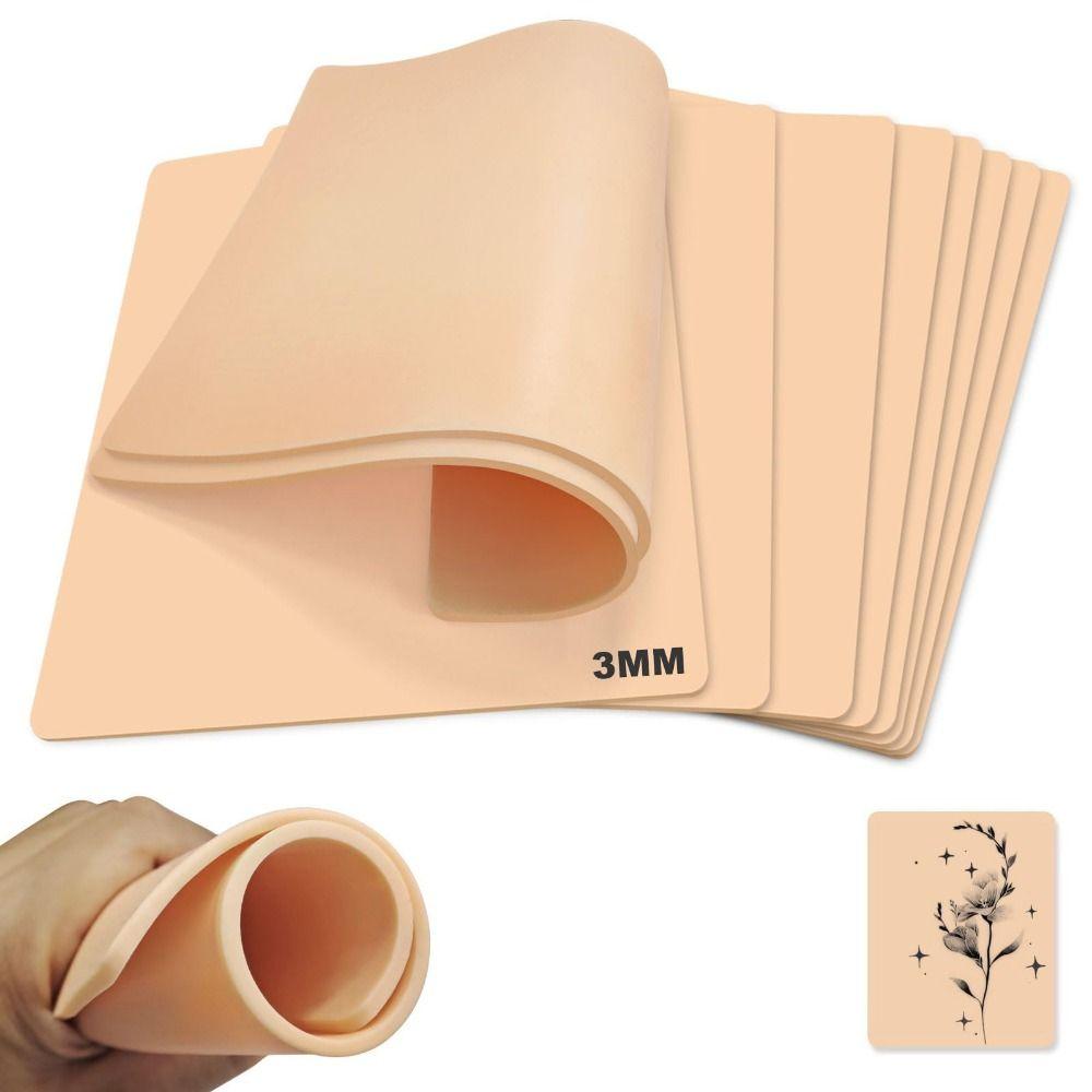 Double Sides Tattoo Practice Skin Blank Training Tattoo Skin Soft Fake Skin  For Permanent Makeup