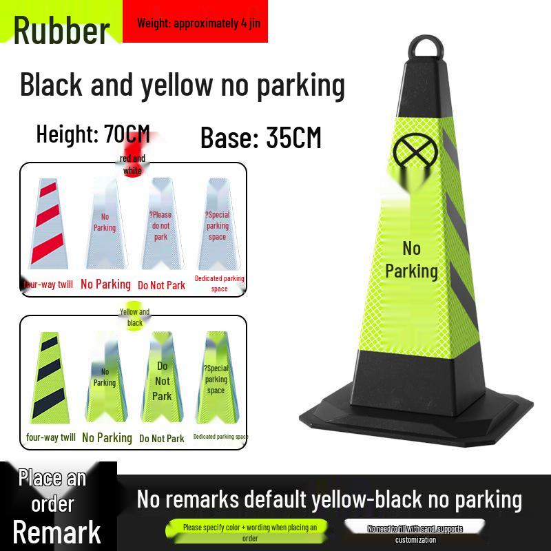 No Parking Zone Reflective Warning Cone