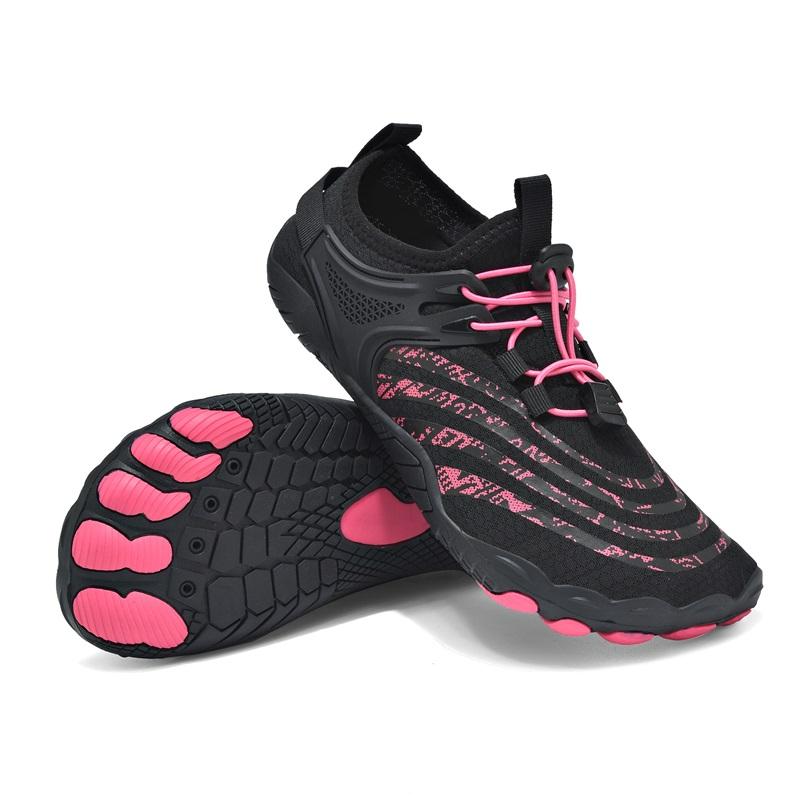 Men Women Water Shoes Quick Dry Non-Slip Five Finger Shoes Outdoor Wading Swimming Barefoot Aqua Shoes Lightweight Sneakers