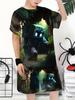 2026 Summer New Children's Set, Casual Fashion Printed Pullover Sweatshirt and Shorts, Boys' Sportswear
