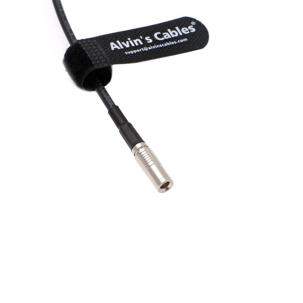 Canon R5C DIN TRS 90 Degree Timecode Cable for Tentacle Sync and Alvin 1.0/2.3~3.5mm