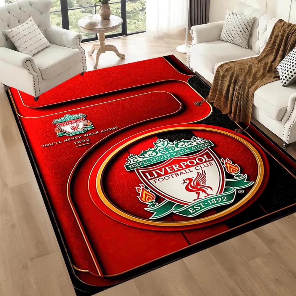 Liverpool Football Club Area Rug Design For Dormitory Study Room Decorate Room Game Room Antislip Carpet Decorate Offices Best For Christmas