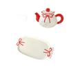 Bow Ceramic Water Cup Set Household Living Room Hospitality High Value Kettle Tea Cup Housewarming Wedding Gift