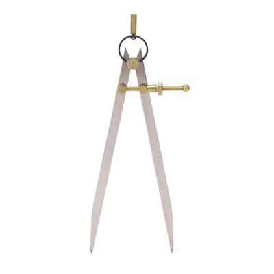 Flügelzirkel Hohe Genauigkeit Rostbeständig Gold Einstellbar Feststellbar Lederteiler Messgerät für DIY