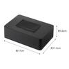 Yamazaki Wet Wipe Holder, Black, Approx. W17 X D11.5 X H5.6cm, Tower, Easy One-Hand Open Silicone Lid, 5703