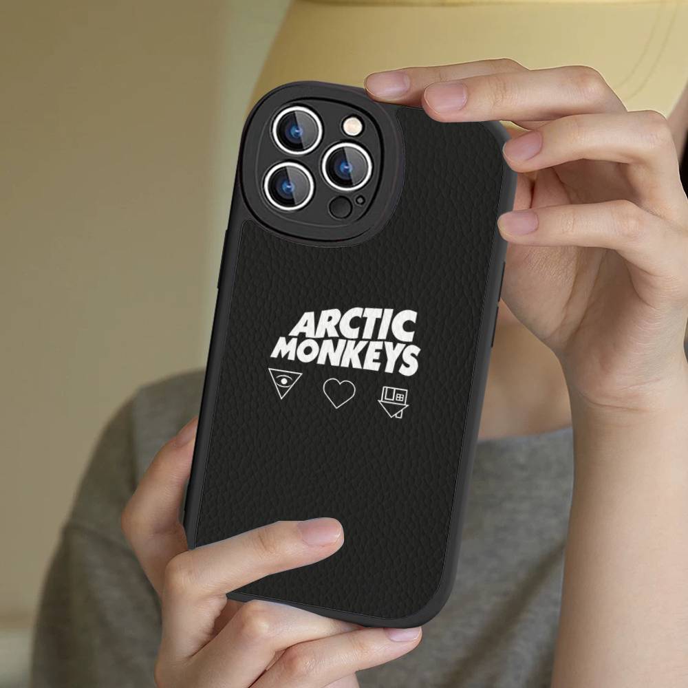 Logo A-Arctic M-Monkeys Phone Case For IPhone 16 15 14 13 Pro Max 11 12 Plus Leather Silicone Cover