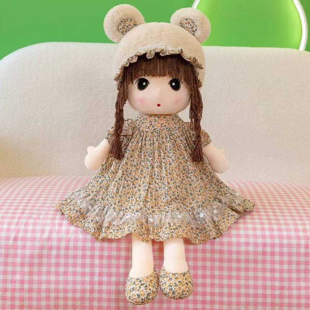 Cute Design Gril Plush Toy Cartoon Girl Stuffed Toys Stuffed Animal Dolls Sweetheart Doll Children