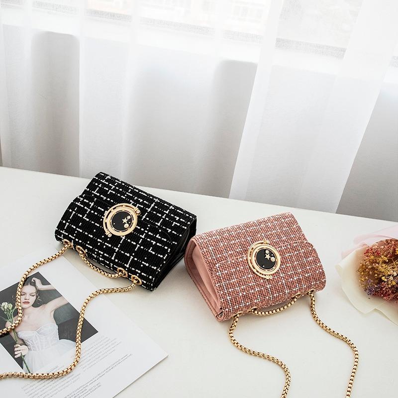 Autumn and winter new fresh woolen fashion women's bags trendy casual woven shoulder messenger bags