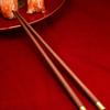 Red Sandalwood Chopsticks 5Pairs Chinese Style High Quality Non-lacquered Non-wax Solid Wood Family Hotel Wedding Chopstick Set