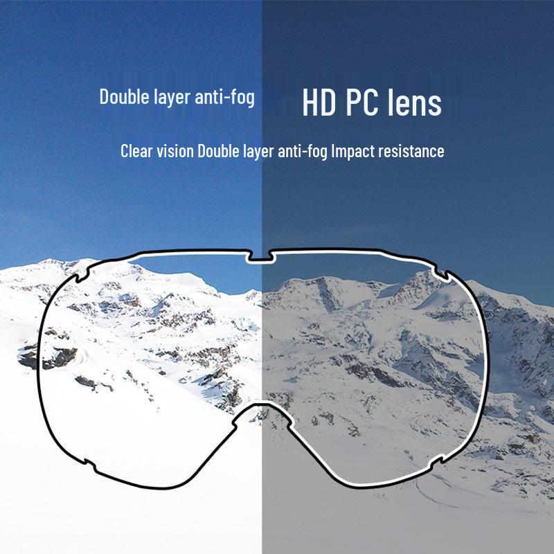 SEE KEAN Double-Layer Anti-Fog Ski Goggles