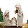 Cute Jesus Birth Sculpture Decorative Religious Resin Statue  Accessories Gift