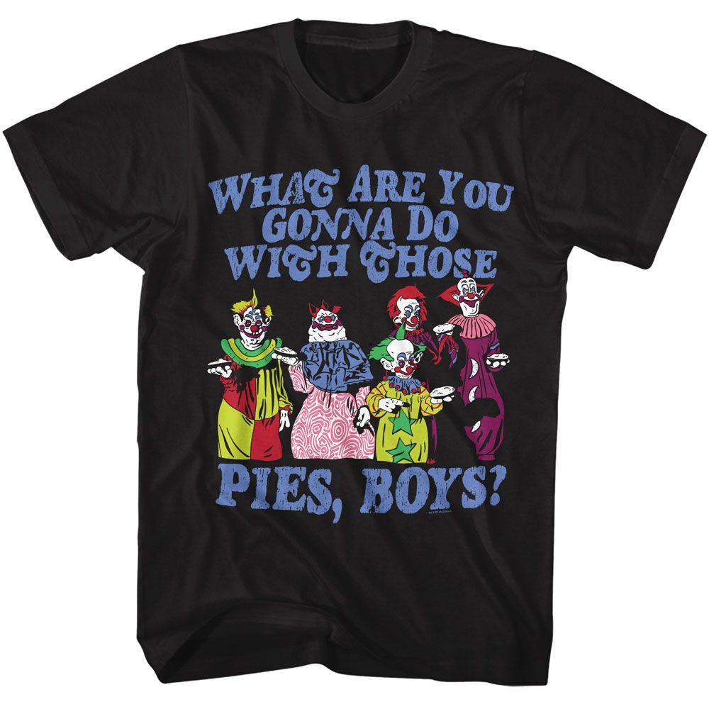 Killer Klowns Pies Black Movie Shirt XXXL