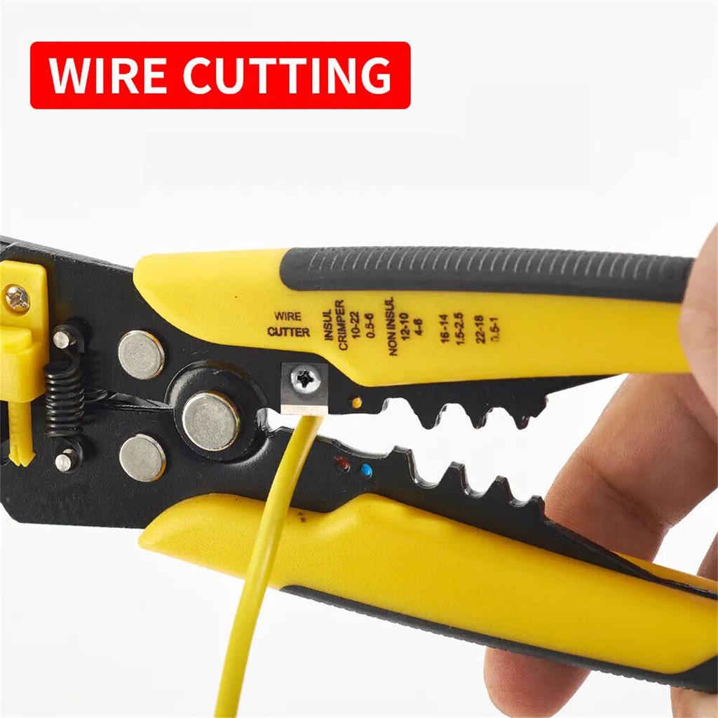 Multifunctional Wire Stripping Pliers 5-in-1 Adjustable Wire Stripper Tool With Cutting Crimping For Efficient Electrical Work