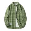 Männer Hemd Plaid Lose Straße Langarm Casual Shirt Schwarz Übergroßen Weiche Hemd Frühling Herbst