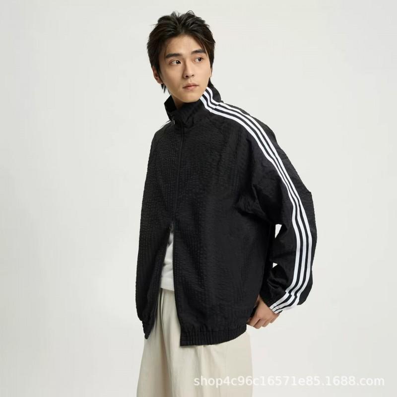 Mens Striped Hooded Sweatshirt Casual Loose Fit Everyday Wear