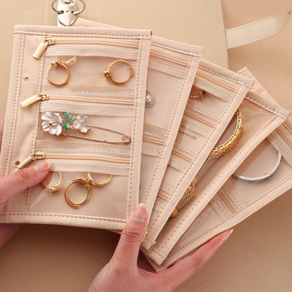 Sturdy Jewelry Organizer With Multi Compartments For Necklaces Rings Earrings Storage And Travel Protection