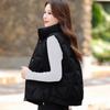 Winter New Stand-up Collar Cotton Vest Simple Short Thin Versatile Women's Vest Jacket