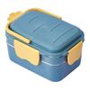 Lunchbehälter, antihaftbeschichtet, doppelschichtig, leicht, niedlich, Karottenform, Bento-Box, Küchenzubehör