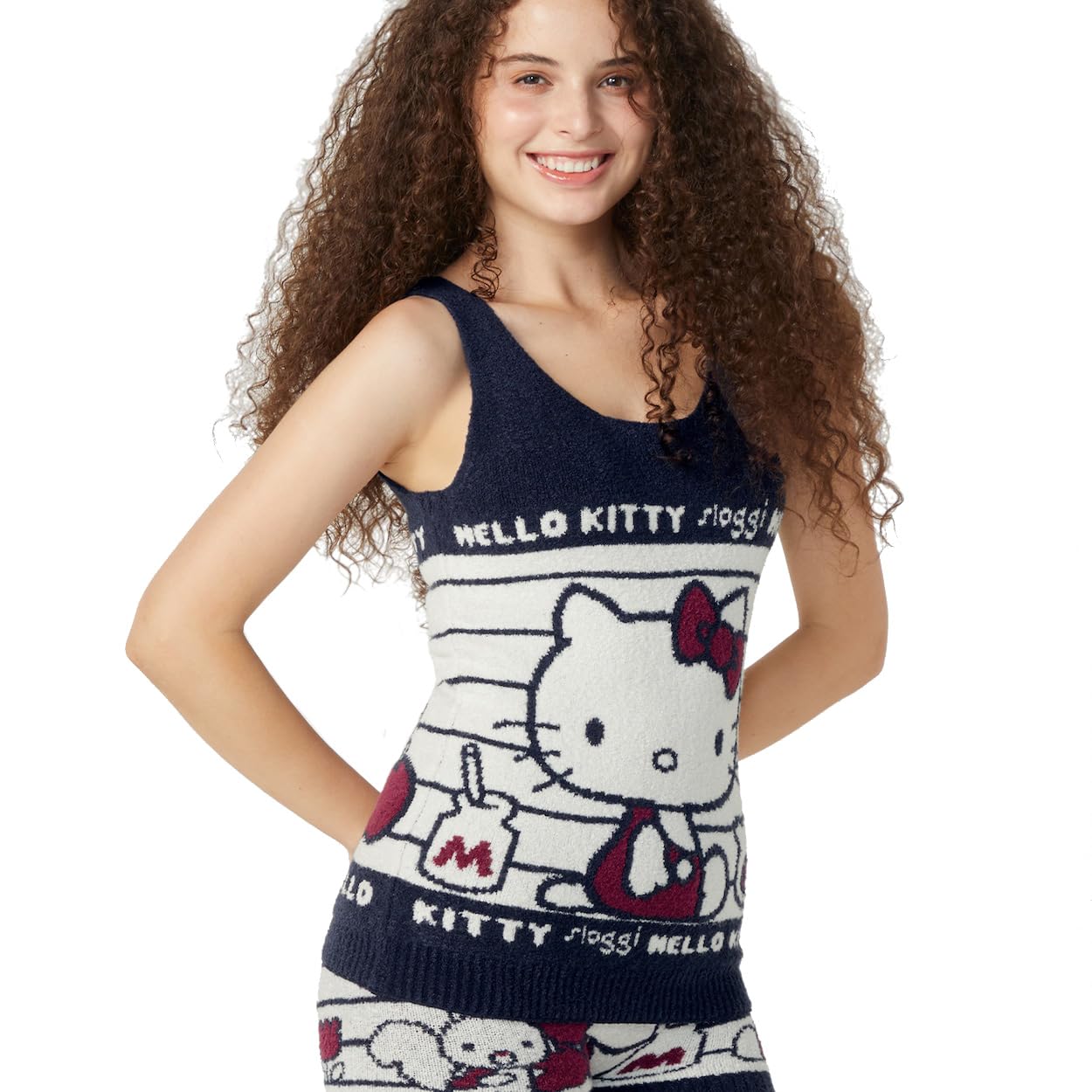 

Топ трикотажный Triumph Sloggi G063 Hello Kitty M023 Размеры (военно-морской флот) М-ЛЛ