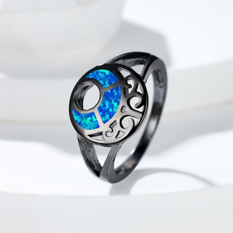 

Middle fan-shaped hollow pattern ring, simple personality, niche, elegant and versatile ring no. 10
