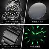 OLEVS Men's Quartz Watch, Popular, Stylish, Cool, Multi-Function Watch, Stainless Steel, Waterproof, Luminous, Date, Analog, Fashionable, Student,