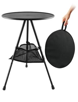Camping Folding Outdoor Compact Mini Side Height Storage Bag Portable Table, Table, Table, Foldable, Veranda/Garden/Indoor/Outdoor Table, Adjustment,
