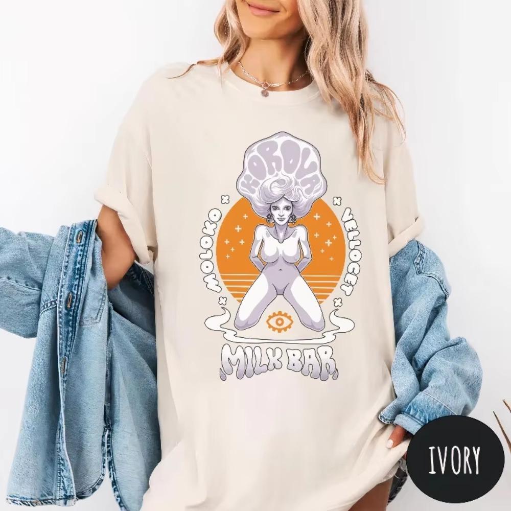 

Spring Orange Themed Tshirt Summer New Retro Street Style Casual Fashion Tshirt for Both Unisex and Women S