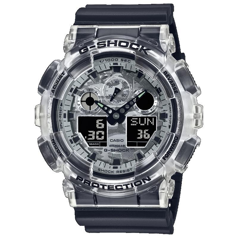 

Casio G-SHOCK Men s Resin 200M Water Resistant Digital Shock Resistant Quartz Watch GA-100SKC-1A чёрный