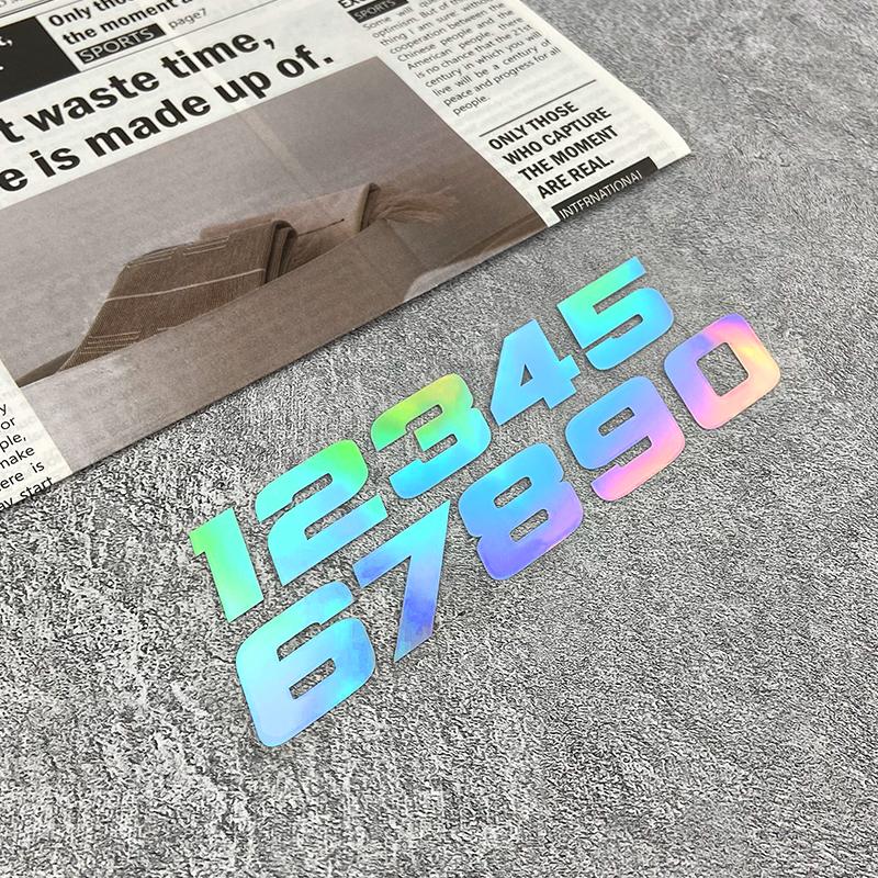 1SET Number 1234567890 Motorcycle Stickers Waterproof Motorbike Fuel Tank Electric Scooter Vinyl Decals Durable Laptop Decors